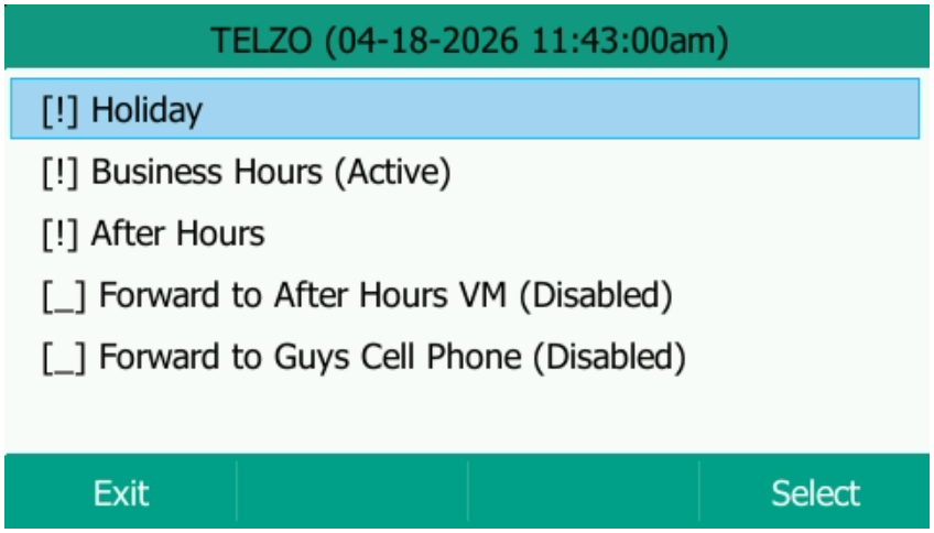 Call Routing from Yealink Phone